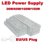 36W 150W Switching Power Supply Transformers AC220V To DC12V 24V EU US Plug Home Lighting Cabinets (New)