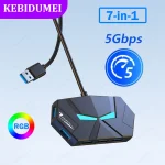 46119 Ports USB 3 HUB 5Gbps USB Docking Station USB HUB USB Splitter (New)