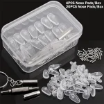 Eyeglass Nose Pads, Glasses Nose Pads Replacement Kit, 4 20 Box of Soft Silicone Nose (New)
