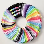 46315 Pairs Heart Print Socks, Valentines Day Candy Colored Ankle Socks, Womens Stockings (New)