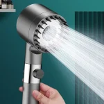 High Pressurized Filter Shower Head 3 mode Adjustable Spray with Massage Brush Rain Faucet (New)