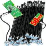 1 50 Magnetic Flexible Alligator Clip Electric Test Crocodile Clip for DIY Note Card (New)