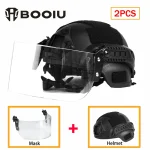 BOOIU Tactical Helmet Face Mask Sets Kids MICH2000 Airsoft Fast MH Helmet (New)