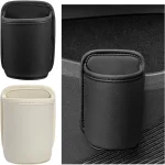 Car Door Cup Holder Leather Automotive Drink Rack Storage Bin Auto Back Seat (New)