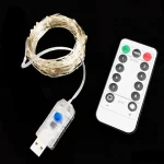 20~1m Switch USB Remote Control 8 Function Light Strip LED Fairy Light String (New)
