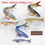 Multi Jointed Fishing Lure Slow Sinking Bionic Segmented Bait 13.4cm 18.6g Wobble Tackle for (New)