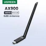 UGREEN WiFi Adapter AX900 6dBi Antenna 5G&2.4G Dual Band WiFi6 Dongle for Desktop (New)