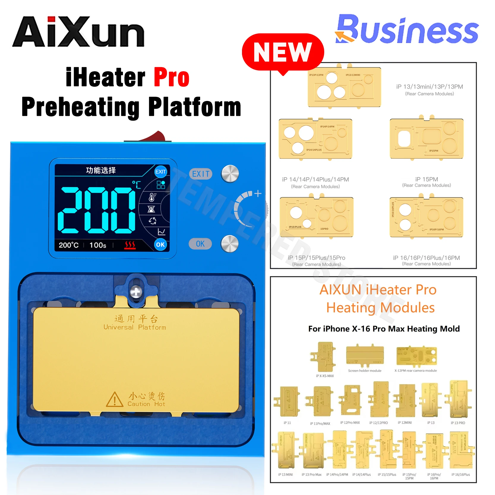 Sd3f363ecbfe54226ae0758d7b29f8972s JC Aixun iHeater Pro Android iPhone X 14 15 (New) - Image 1