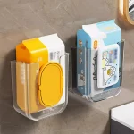 Wall Mounted Wet Wipes Dispenser Self Adhesive Holder Kitchen Bathroom Tissue Paper Towel Case (New)