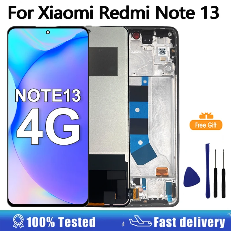 Sd41c9702a2c84522aaa7d957004b63c9s AMOLED Display Xiaomi Redmi Note 13 4G LCD Display (New) - Image 1