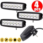 1 4 18w 6 LED Car Work Light DRL Spotlight High Bright Waterproof Auto (New)
