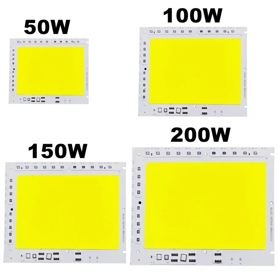 Sd4b03a64b0c44e4593e6629de87c26137 LED COB Chip 50W 100W 150W 200W 200 240V Smart IC No Need Driver (New) - Image 1