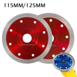 115 125 Mm Diamond Dry Cutting Blade Disc Porcelain Ceramic Tile Turbo Thin stoneware (New)