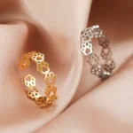 Skyrim Cute Cat Dog Animal Paw Open Rings for Women Girls Stainless Steel (New)