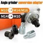 1 Angle Grinder Thread Conversion Adapter M10 14 16 Nut Connecting Rod Internal to External (New)