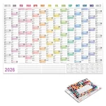 Yearly Daily Calendar Wall Schedule Planner Sheet Paper 365 Day Plan (New)