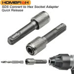SDS Plus Convert To 46026 Hex Shank Adapter Hexagonal Converter Electric Hammer Power (New)