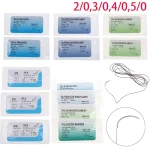 12 2 0 3 0 4 0 5 0 Medical Needle Suture Nylon Monofilament Thread Suture Practice (New)