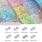 100 Cute Mini Mocha Color Star 4MM Flat Back Glass Crystal Nail Art (New)