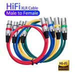 3Pin Mixer Audio Cable XLR AUX Shielded Anti interference 100 180cm XLR Male to Female (New)