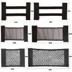 Car Back Rear Seat Storage Net Elastic String Net Universal Mesh Storage Bag (New)