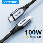 Vention 100W C Cable Fast Charge Type-C Cable 5A PD (New)