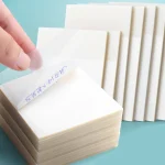 50 Sheets pad Transparent Sticky Notes Pad Waterproof Self Adhesive Clear Memo Message Reminder Home (New)
