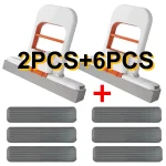 2 8 Mop Sponge Sets Self Squeezing Mini Handheld Sponge Mop Foldable Desktop Cleaning (New)