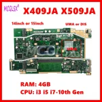 X409JA Mainboard X509JP X409JP X509JB X409JB X409JA X509JA P1510CJA Laptop Motherboard with I3 (New)
