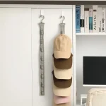 Wardrobe Hat Rack Hanging Rope Hat Storage Clips Hat Organizer Display for Baseball (New)