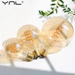 E27 LED Filament Light Bulb 220V 4W A60 ST64 T45 T185 G80 G95 (New)
