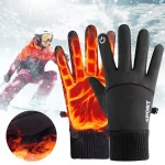 Winter Warm Full Fingers Waterproof Wind proof Cycling Outdoor Sports Running Motorcycle Ski (New)