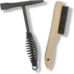 1 2 High Carbon Steel Welding Chipping Hammer Scratch Wire Brush Spring Handle Rust (New)