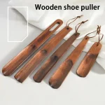 Advanced Solid Wood Shoe Horns 15 31cm Short Handle Shoehorn Pregnant Woman Elderly (New)