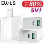5V 2.4A Universal USB PD Fast Charger iPhone 15 (New)