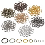 200 Lot 3 4 5 6 7 8 10 12mm Metal Open Single Loops Jump Rings & Split Ring for DIY (New)