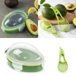 Avocado Storage Box Reusable Crisper Fruit Slicer Saver Space Saving Keeper Container for (New)