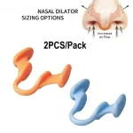 2 Mini Stop Snoring Device Silicone Elastic Nose Clip Anti Snoring Supplies To Prevent (New)