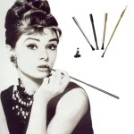 Hepburn Same Paragraph Cigarette Holder Retro Filter Smoking Pipes Telescopic Long Rod Photo (New)