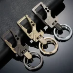 Multifunctional Mens Key Chain Metal Waist Belt Clip Anti lost Buckle Key Ring Accessories (New)