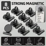 Strong Magnets Magnetic Clips Bulldog Clips Heavy Duty Magnetic Clips Perfect for Whiteboard (New)