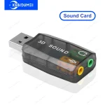 External USB Sound Card Mini Sound Card USB to 3.5mm Interface HiFi Stereo (New)