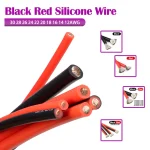 Battery 2Pin Cable 1-10M Soft Silicone Wire Black Red 2Pin Cable 30 28 (New)