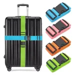 Straight Shaped Luggage Straps for Suitcase, Polyester Luggage Belt with Adjustable Release Buckle (New)