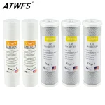 High Capacity Pre Filter Reverse Osmosis Water Filter System Stage 1, 2&3, pack of (New)