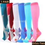Compression Socks 20 30mmhg High Stockings Men Women Sports Socks For Marathon Cycling (New)