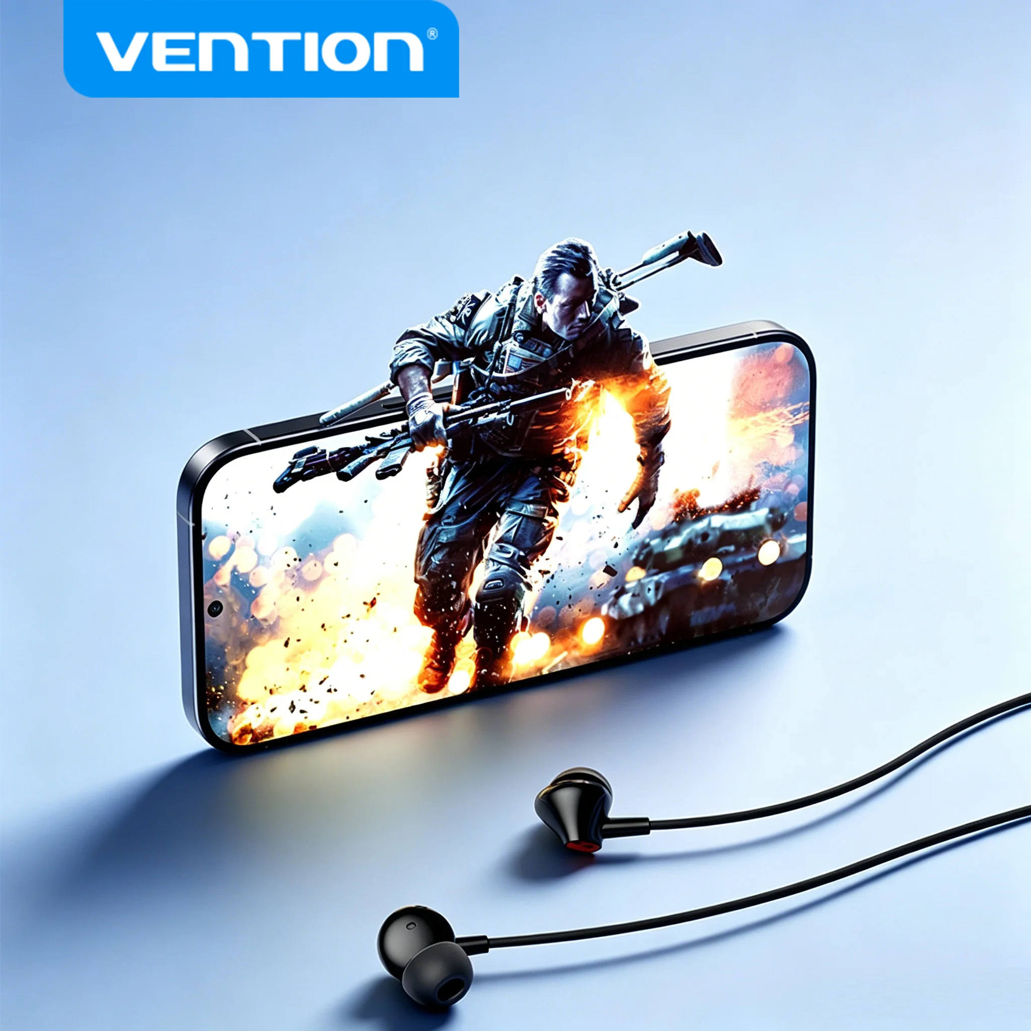Sda4003e18e5a42b887fd824b26df635ac Vention ECHO LITE USB Type C 3.5mm Wired Earbuds In-Ear (New) - Image 1