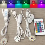 5V USB High Brightness Dimmable Touch Control Colorful Gradient LED RGB Light Board (New)