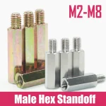 M3 M4 M6 M8 Motherboard Standoff Male Female Hex Board Spacing Screw Carbon Steel (New)