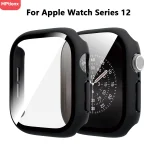 Tempered Glass Cover Apple Watch Case 12 46mm 42mm Matte (New)